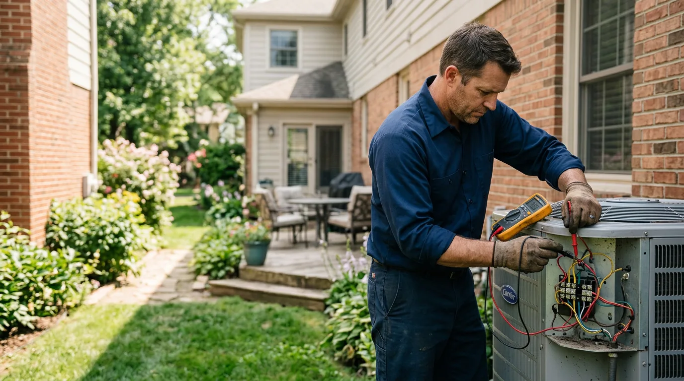 HVAC technician working near Appleton, NY